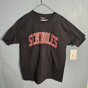 Black and Red Florida State Seminoles Tee